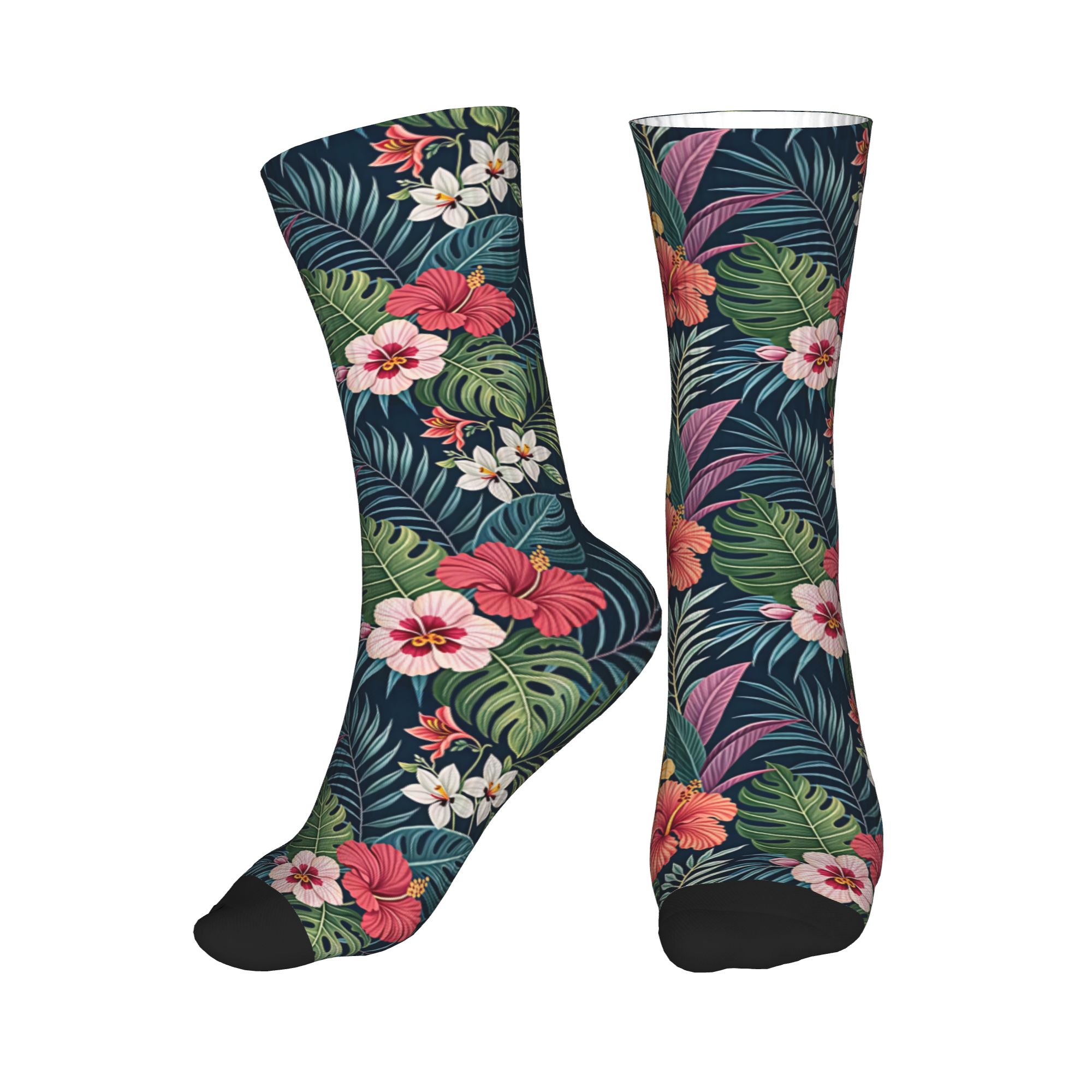 ถุงเท้าลายดอกไม้ฮาวาย ฮิบิสคัส - Dress Sock Men บทวิจารณ์และราคา